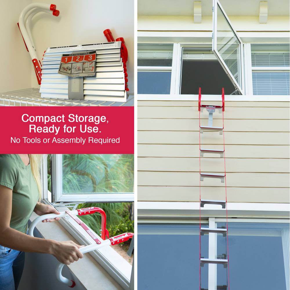 Best fire escape ladder has a tangle-free design