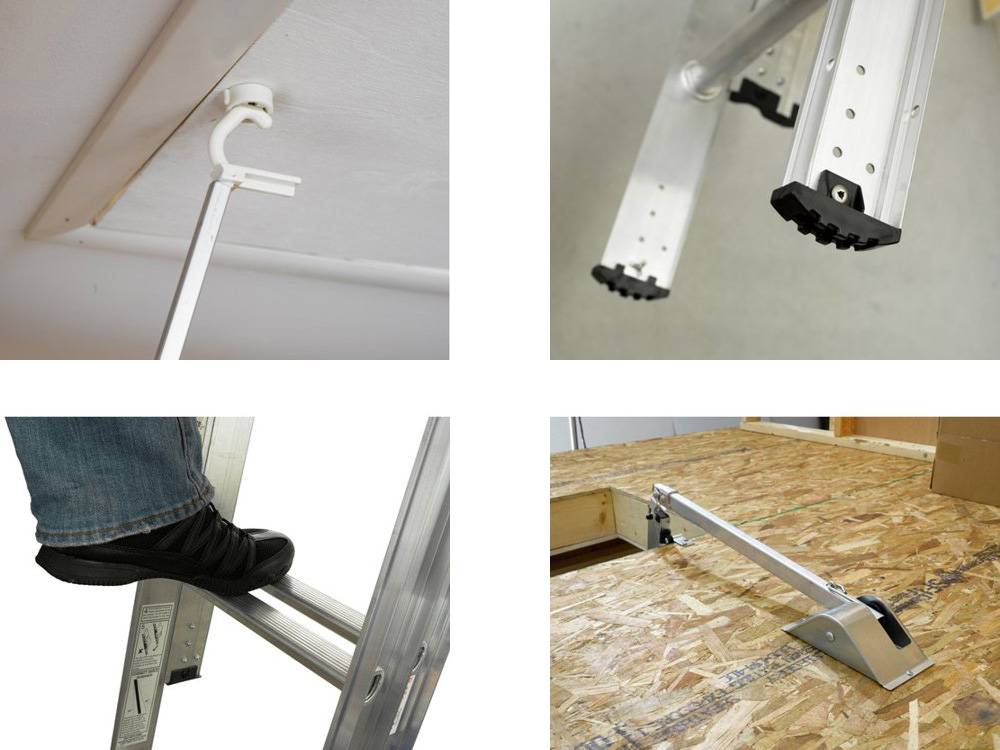 Werner Ladder AA1510 has a telescoping design and non-marring feet